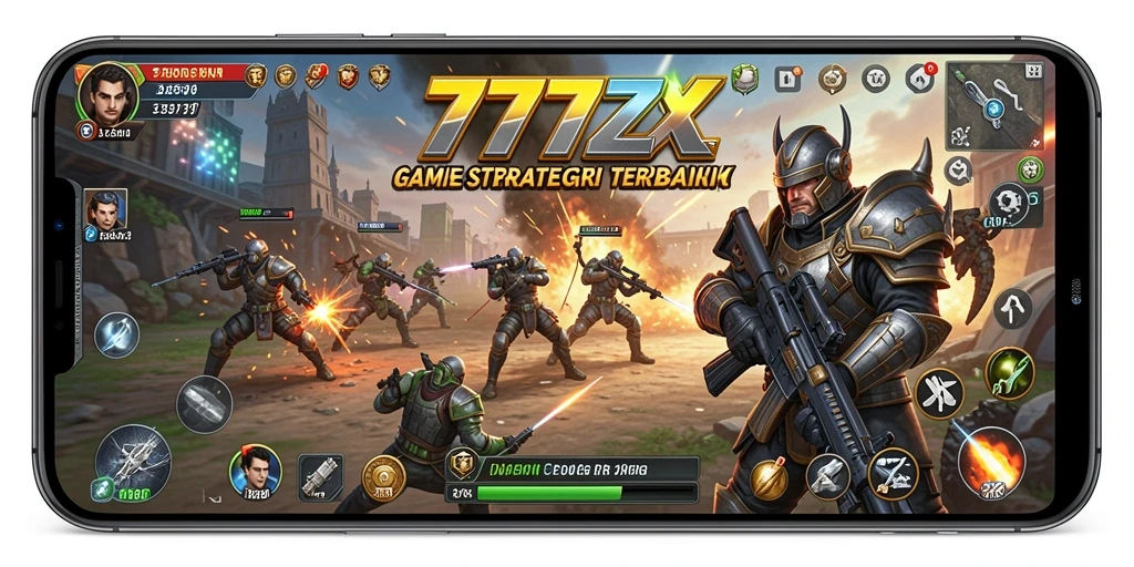 Tangkapan layar gameplay <strong>777ZX</strong> yang menampilkan aksi strategi mendebarkan.