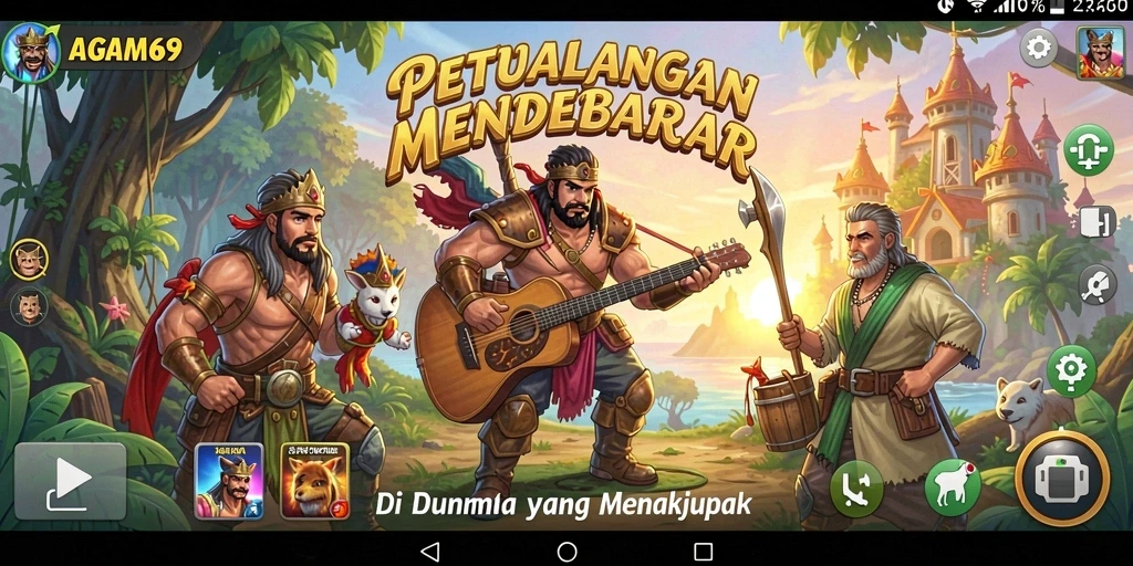 Tampilan gameplay AGAM69 yang mengasyikkan di dunia petualangan.