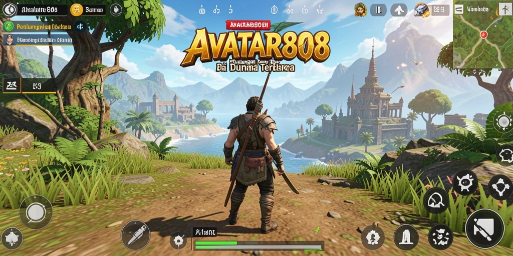 Screenshot menampilkan aksi menarik dan eksplorasi dunia Open World.