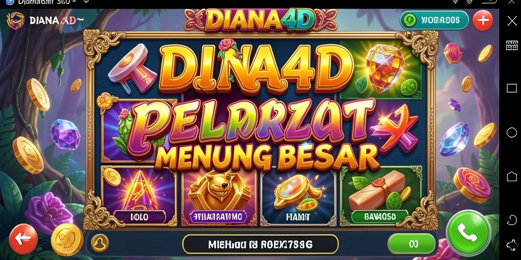 Tampilan gameplay Slot DIANA4D yang menarik dan penuh warna.