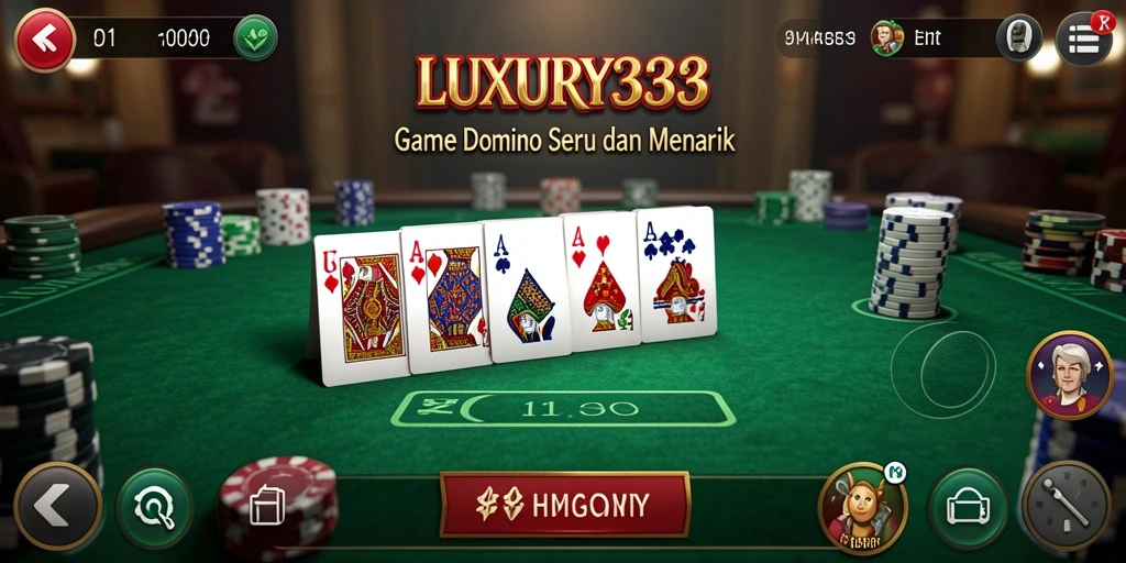 Screenshot dari gameplay menarik di LUXURY333 yang menunjukkan keseruan bermain Domino.