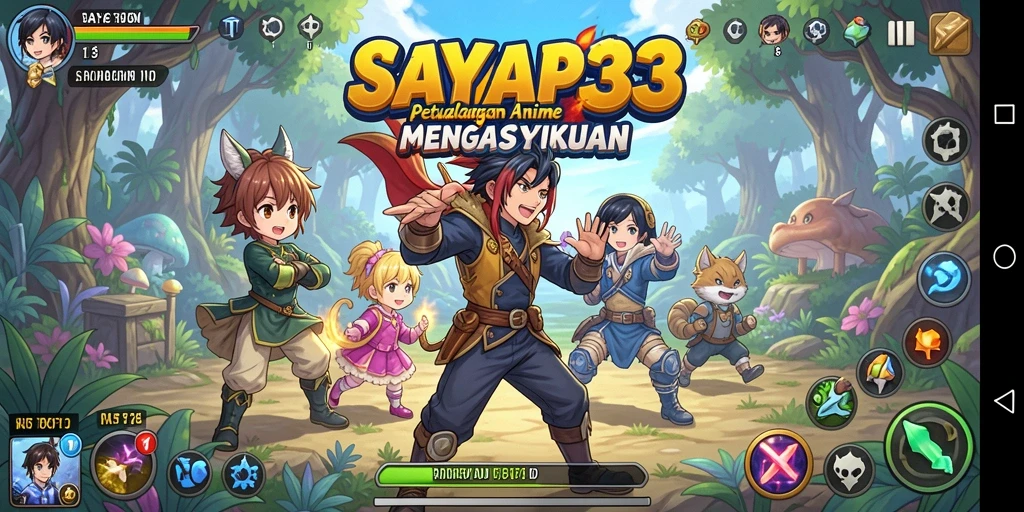Screenshot utama SAYAP33 menampilkan aksi seru dan grafis memukau.