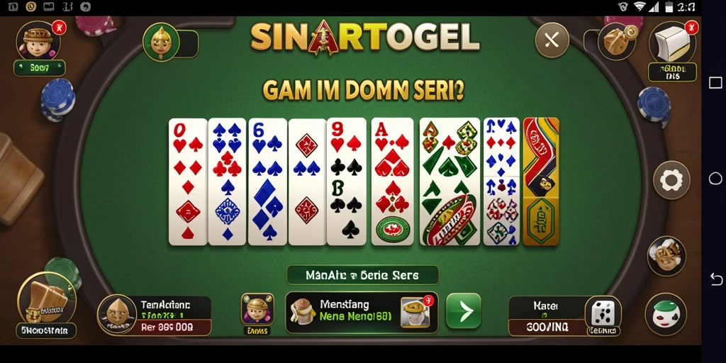 Tampilan gameplay seru SINARTOGEL dengan aksi Domino yang menarik.