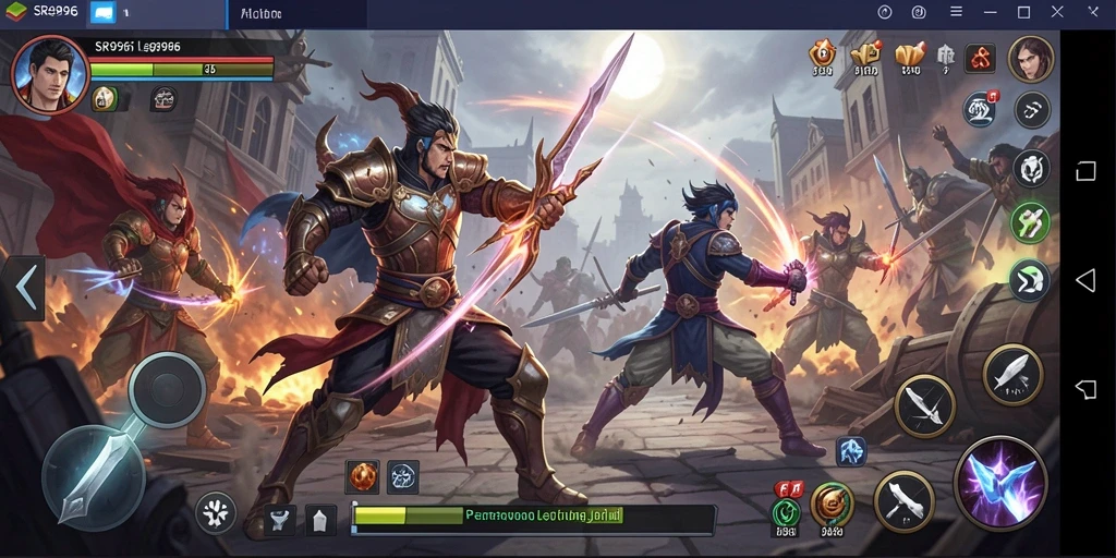 Tampilan gameplay SR996 yang menegangkan dalam pertarungan Fighting.